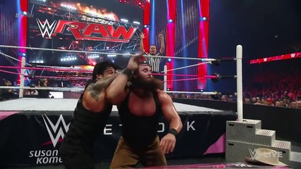 Roman Reigns vs. Braun Strowman in HD - Raw, October 12, 2015