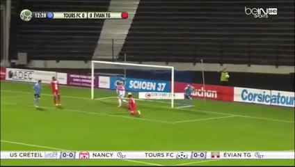 1-0 Baptiste Santamaria Goal France Ligue 2 - 20.11.2015, Tours FC 1-0 Évian Tho