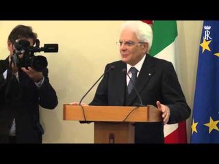 Napoli - Mattarella a università S.Orsola Benincasa (20.11.15)