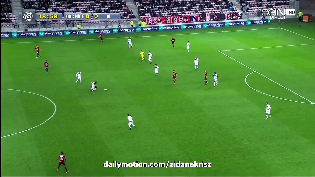 1-0 Valere Germain Goal - OGC Nice v. Olympique Lyon 20.11.2015 HD