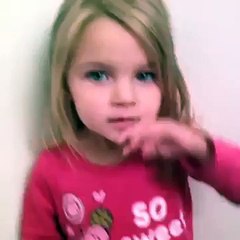 Funny little girlll trying to say dispicable me