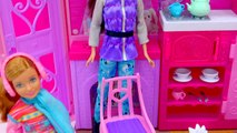 Barbie Cozy Cabin Life In The Dreamhouse Sisters House Playset Skiing, Snowboarding Toy Un