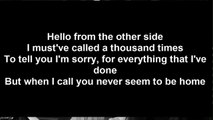 Adele - Hello (With Lyrics Video/ Avec les paroles)