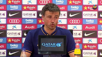 Luis Enrique- -La gran noticia es que Messi está recuperado