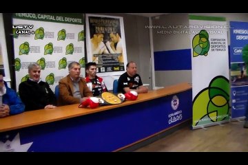 PESAJE BOXEADORES TIGRE PALMA Y DEE FINITO EN TEMUCO PARA PELEA TITULO NACIONAL PLUMA
