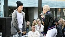 Justin Bieber Performs With Singer Halsey At The Today Show 2015