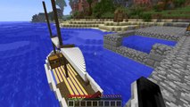 Minecraft | FISHING CHALLENGE! (JAWS, SHARKS, BOAT MOD)