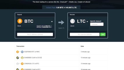 ShapeShift - Обмен криптовалют