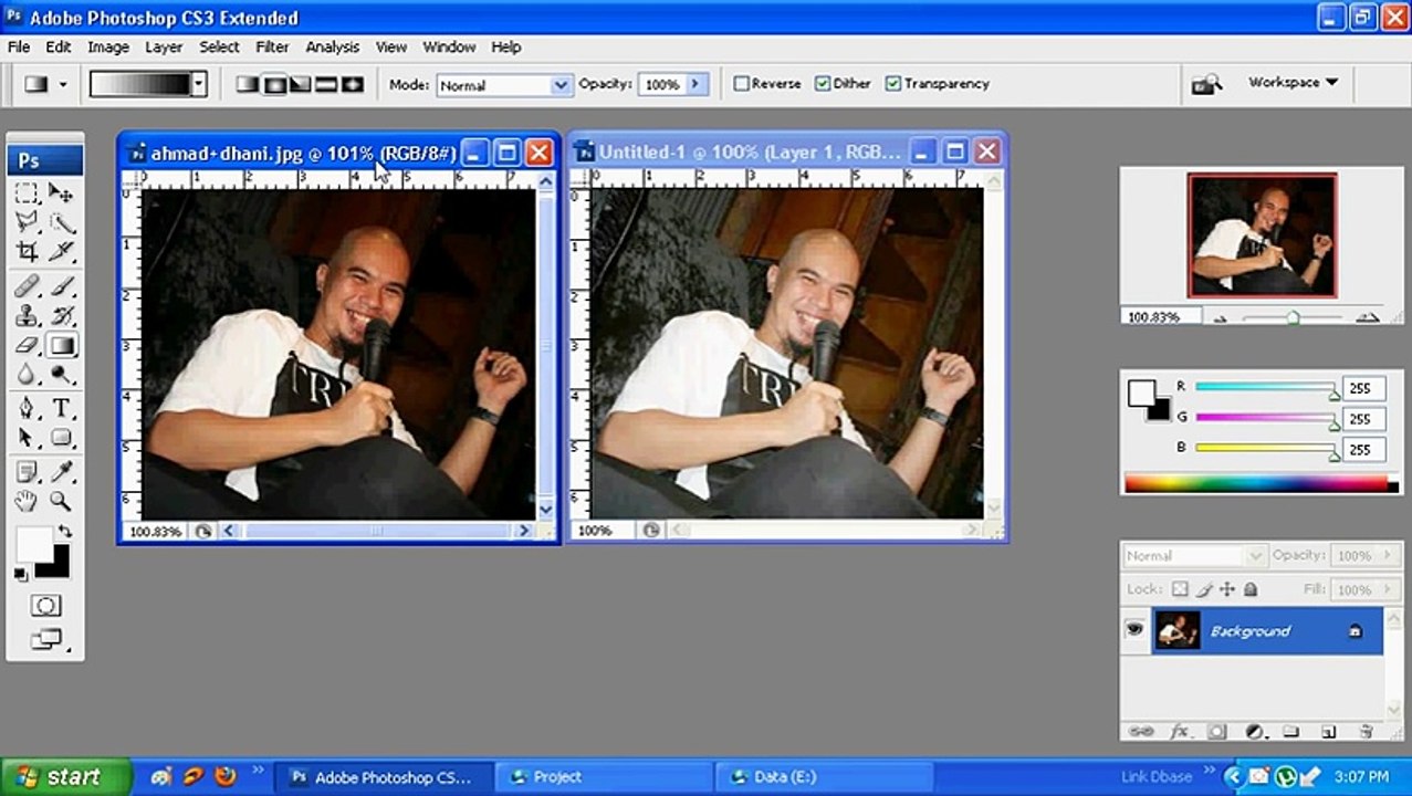 Tutorial Photoshop - Memperjelas foto gelap