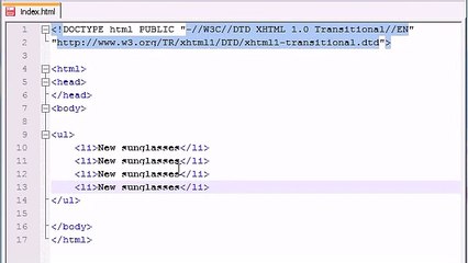 XHTML and CSS Tutorial - 15 - Lists