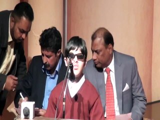 راولپنڈی میں منعقد سپیشل بچوں کے پروگرام میں جنید عباسی گورنمنٹ سپیشل ایجوکیشن سینٹر( مری) حمد باری تعالی پیش کر رھے ہیں