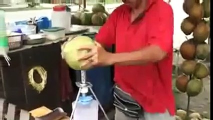whatsapp latest funny videos coolest coconut water trick ever-nVI5eCbXfLE