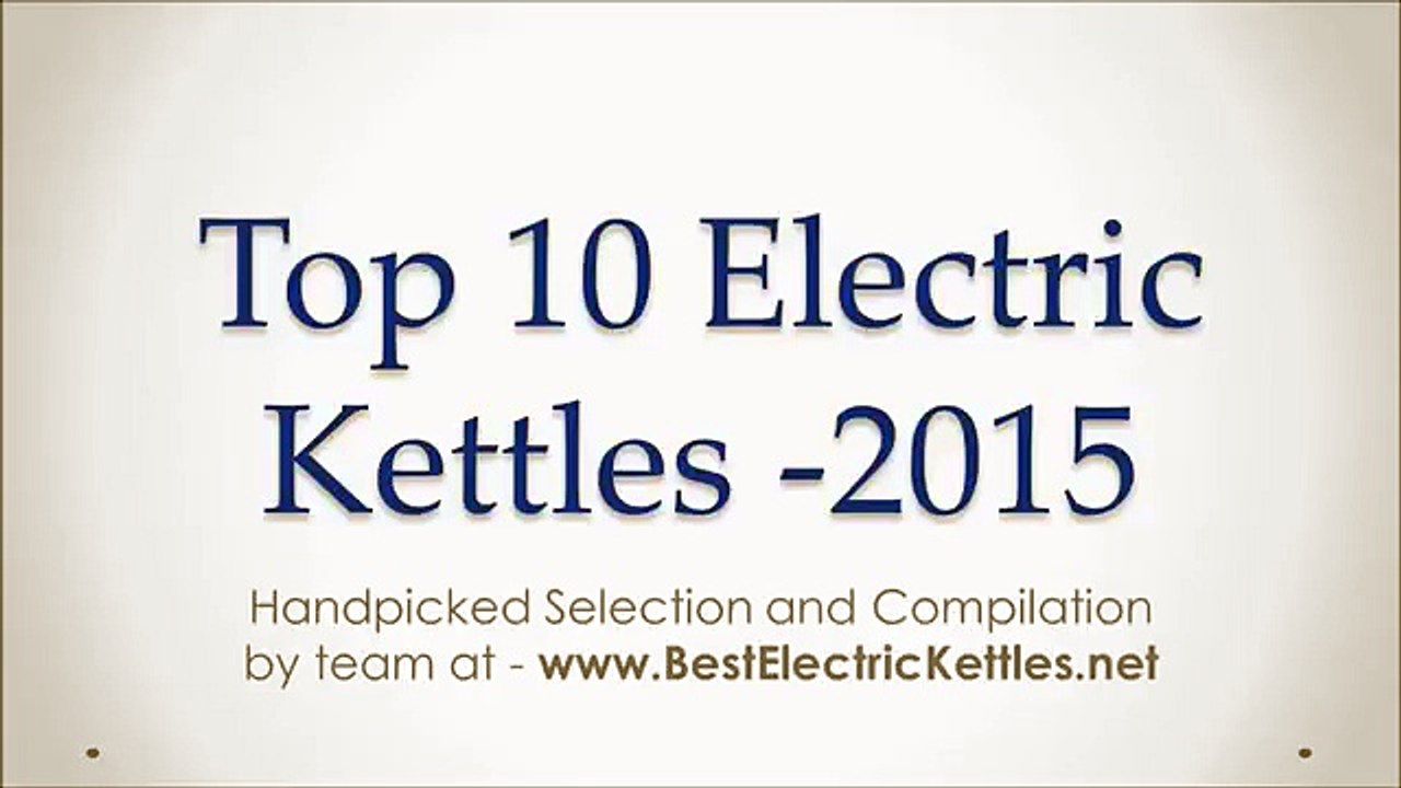 Best Electric Kettles 2015