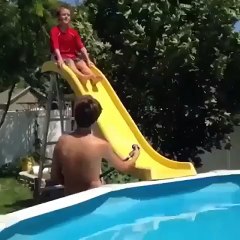 girl falling down