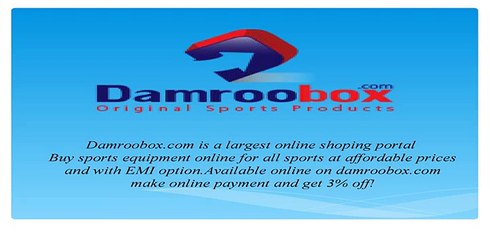 Buy original sports products online India at cheap cost from Damroobox