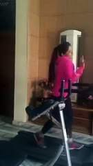 Miss Pooja Exercising On Her Song in Unique Style Video -(Songworldland.com)