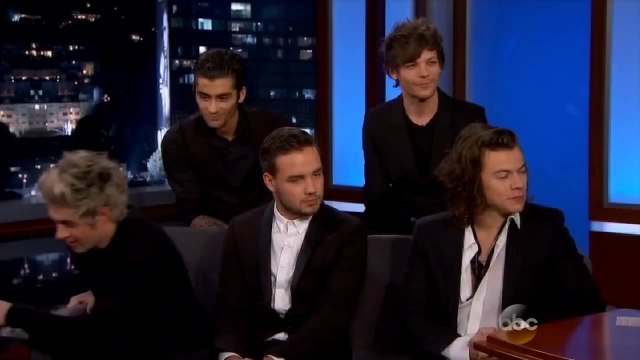 One direction on the jimmy Kimmel show