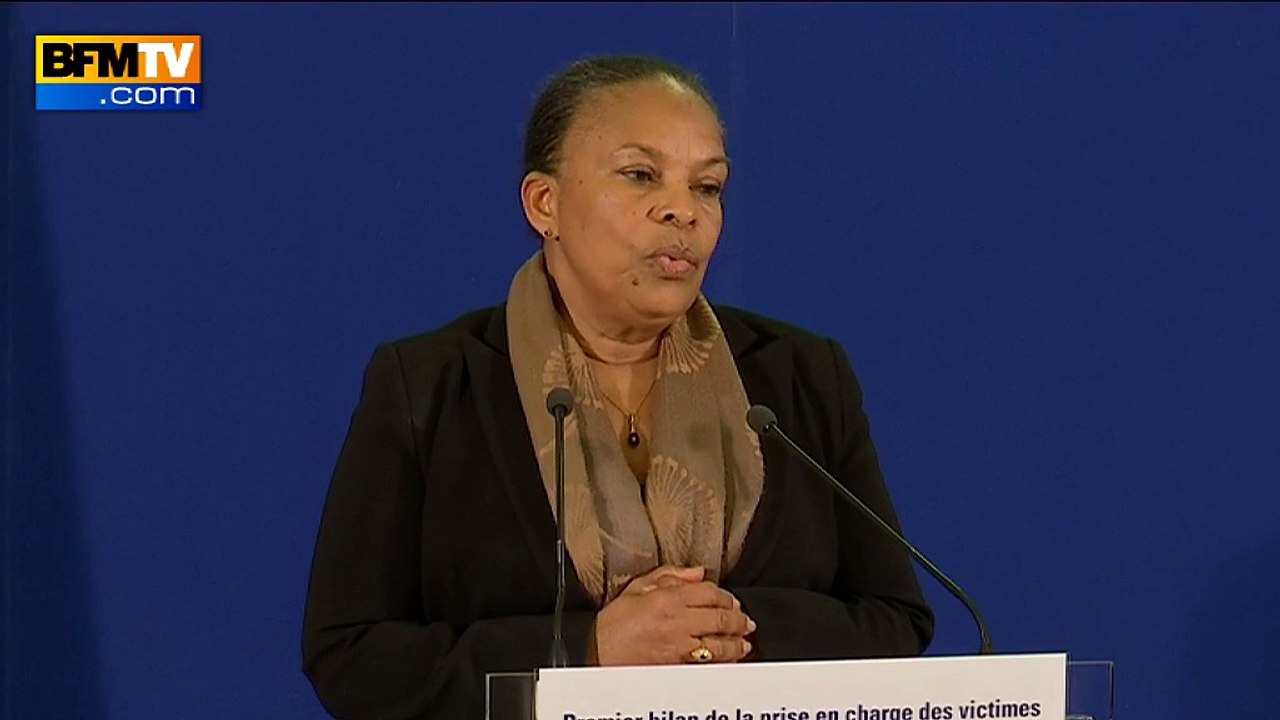 Taubira: les familles des victimes des attentats "déchargées des démarches administratives"