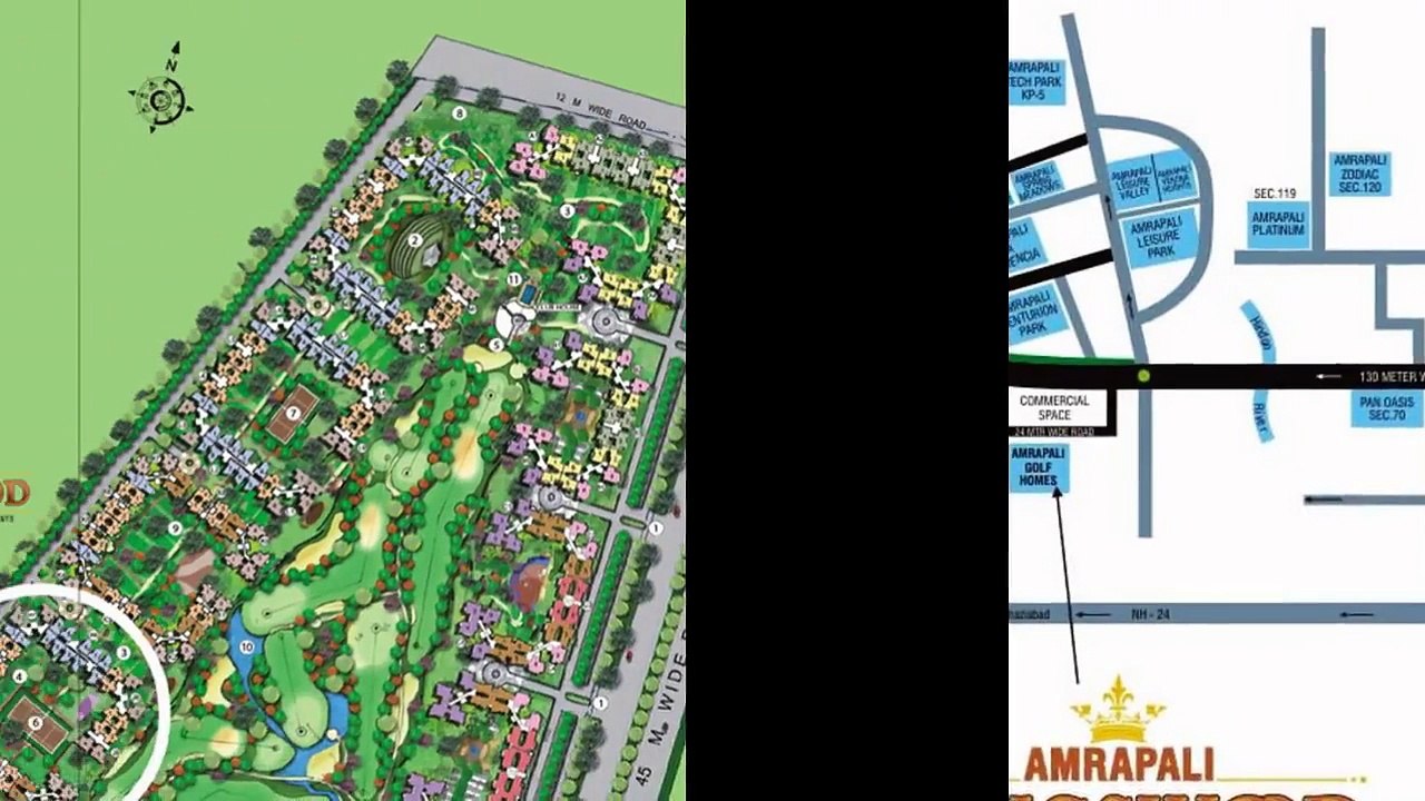 Amrapali Kingswood Strategically Located
