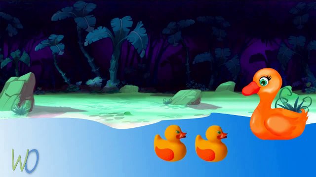 English Kids Nursery Rhymes | Five Little Ducks Male Songs | 2D Cartoon Baby Preschool Edu