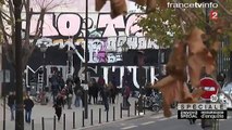 Attentats de Paris : La devise de Paris affichée sur un mur !
