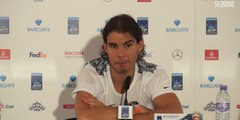Rafael Nadal Press conference after his match vs. David Ferrer at WTF 2015