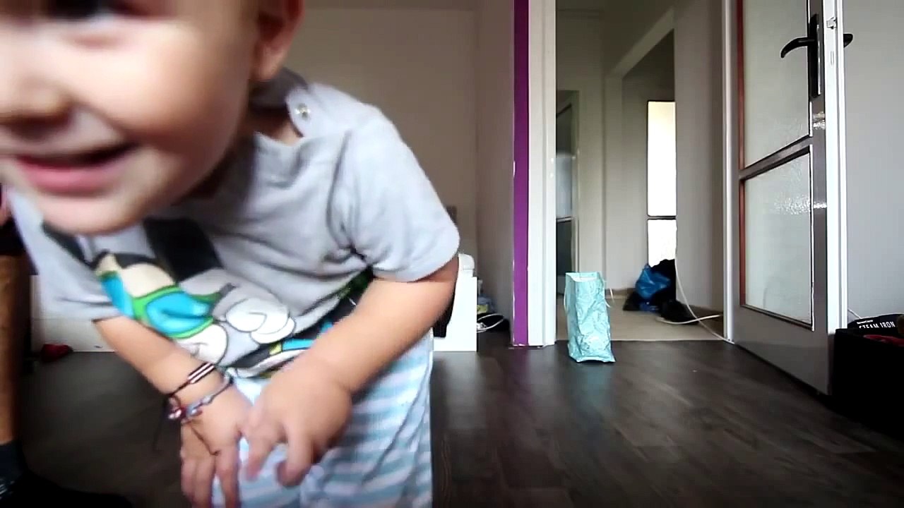 Super Funny Video: 2 year baby dancing with a dad
