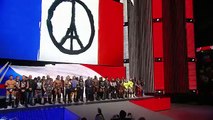 WWE honors the victims of the Paris terrorist attacks Raw November 16 2015