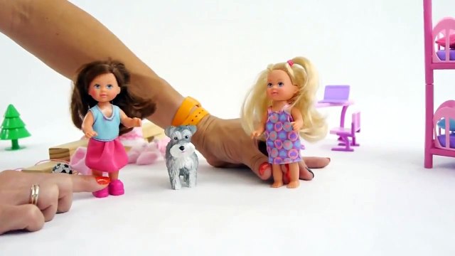 Видео с куклами: Кукла Штеффи: Прогулка с папой: Куклы для девочек: Развивающие игрушки дл