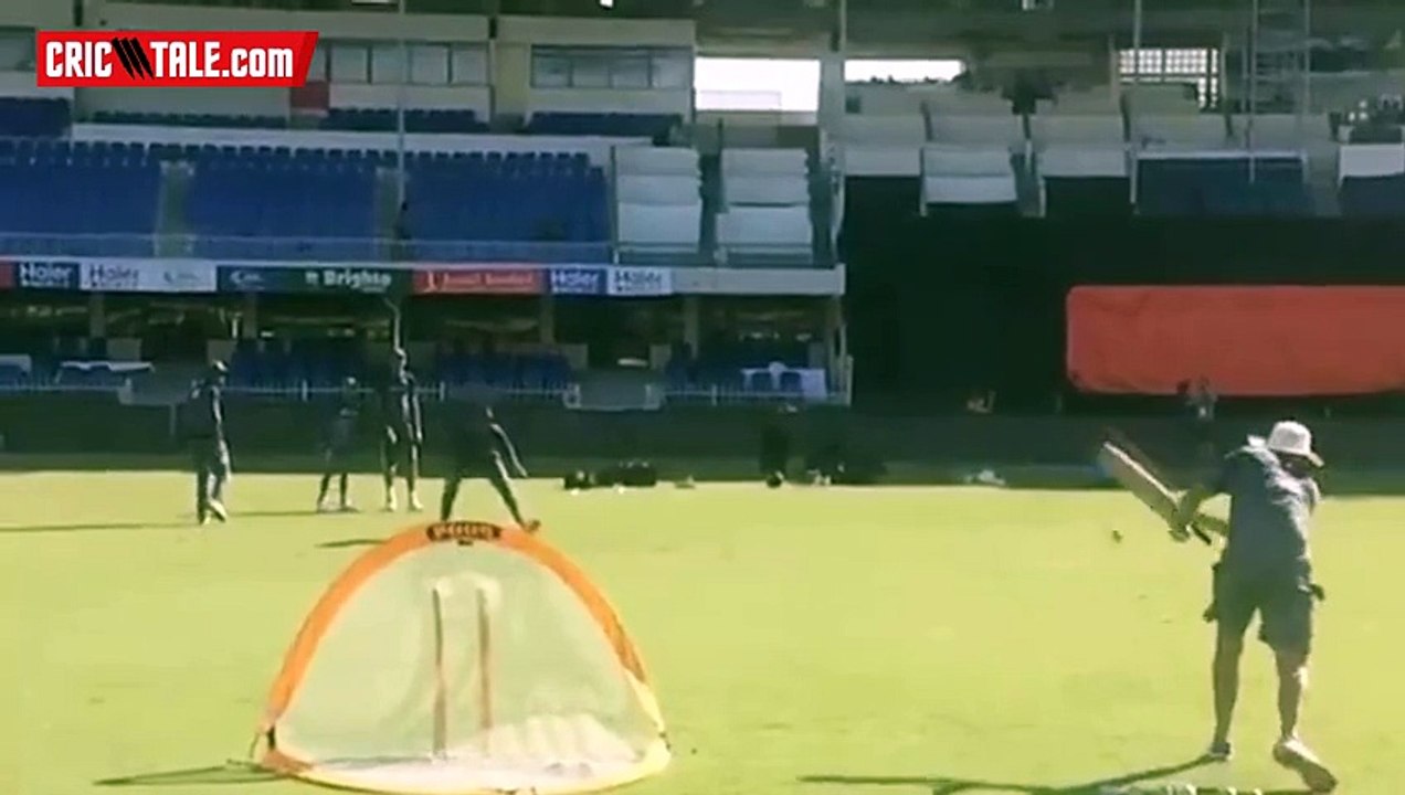 Anwar Ali Takes a Superb Catch During Practice Session -