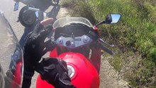 FAIL Hyosung gt250r crash in a racetrack -GREECE AIGINIO RACETRACK