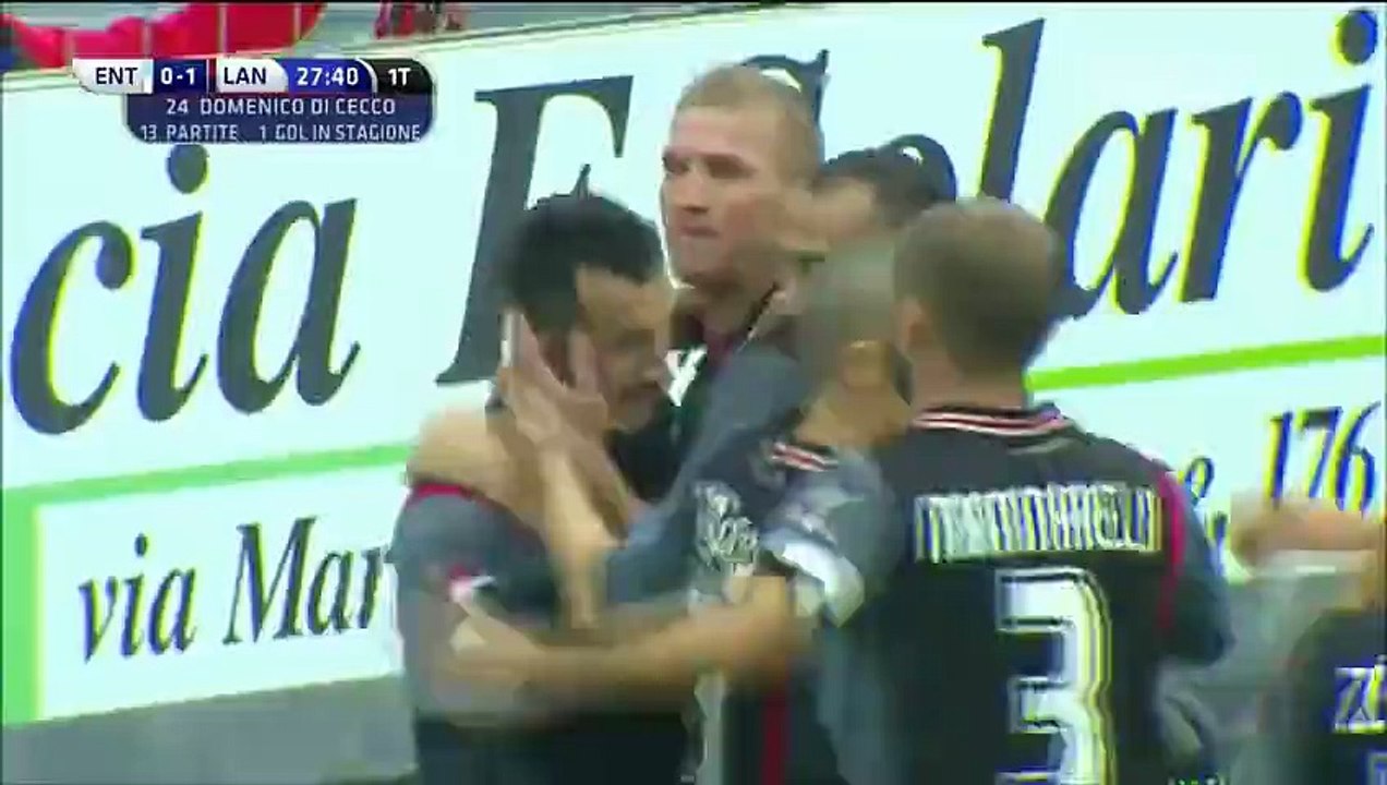 0-1 Domenico Di Cecco Goal Italy Serie B - 21.11.2015, Virtus Entella 0-1 Virtus