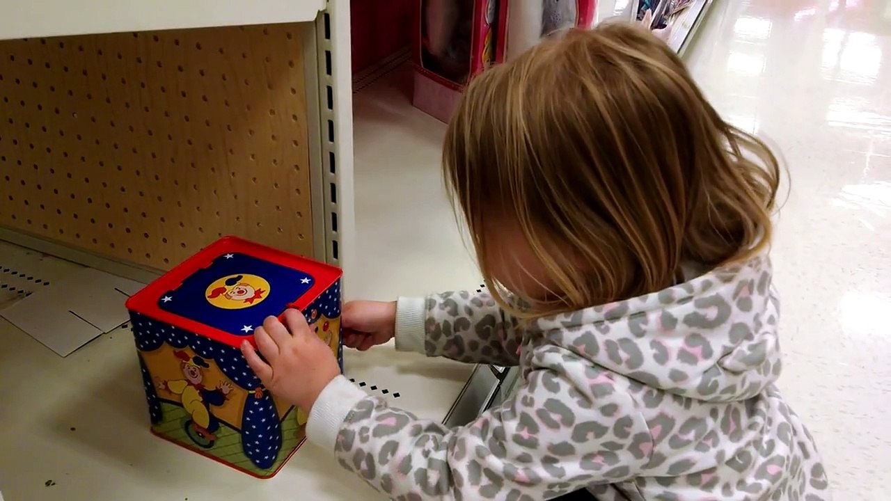 Jack in the Box with a delayed reaction & laugh | Kids video | Full_HD | 30fps