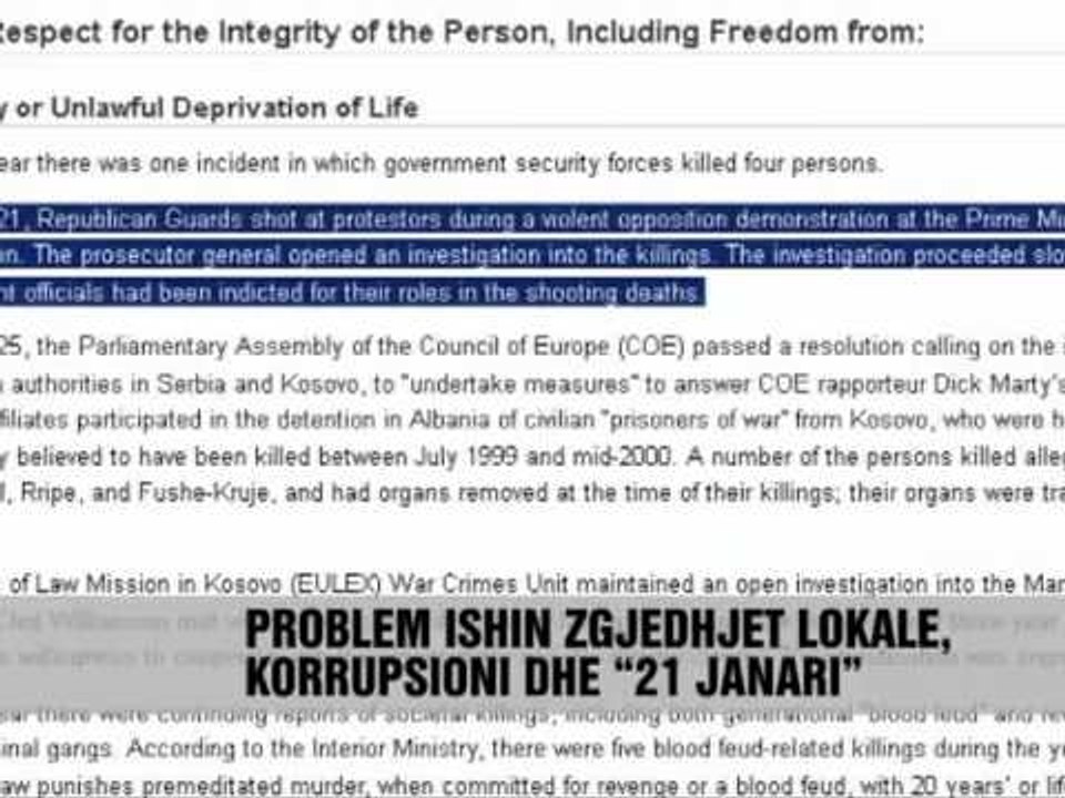 Raporti i DASH për Shqipërinë - Vizion Plus - News - Lajme