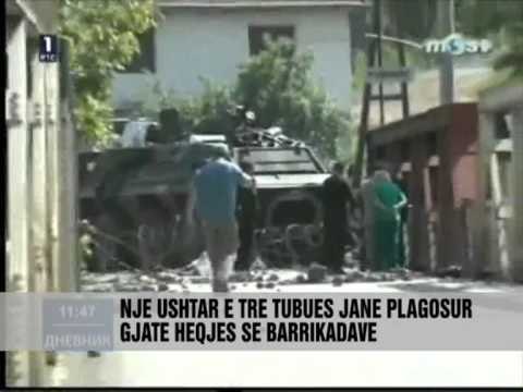 KFOR përplaset me serbet ne veri - Vizion Plus - News - Lajme