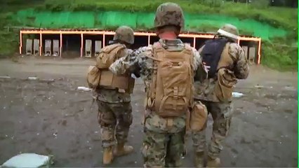 Marines Fire M16A4s Exercise Dragonfire Camp Fuji Japan