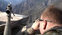 U.S. Army Sniper In Afghanistan With His Barrett Rifle