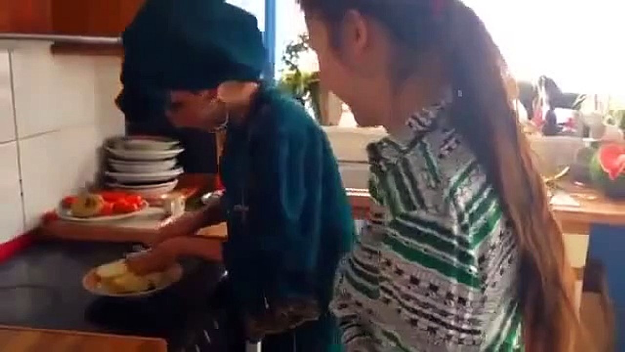Girl beated by her mama