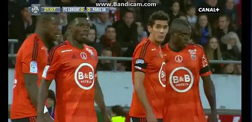 Zlatan Ibrahimovic Amaizing Free Kick SHOT - Lorient vs PSG - 11/21/2015