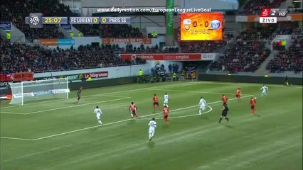 Hervin Ongenda 0:1 | Lorient - PSG 21.11.2015 HD