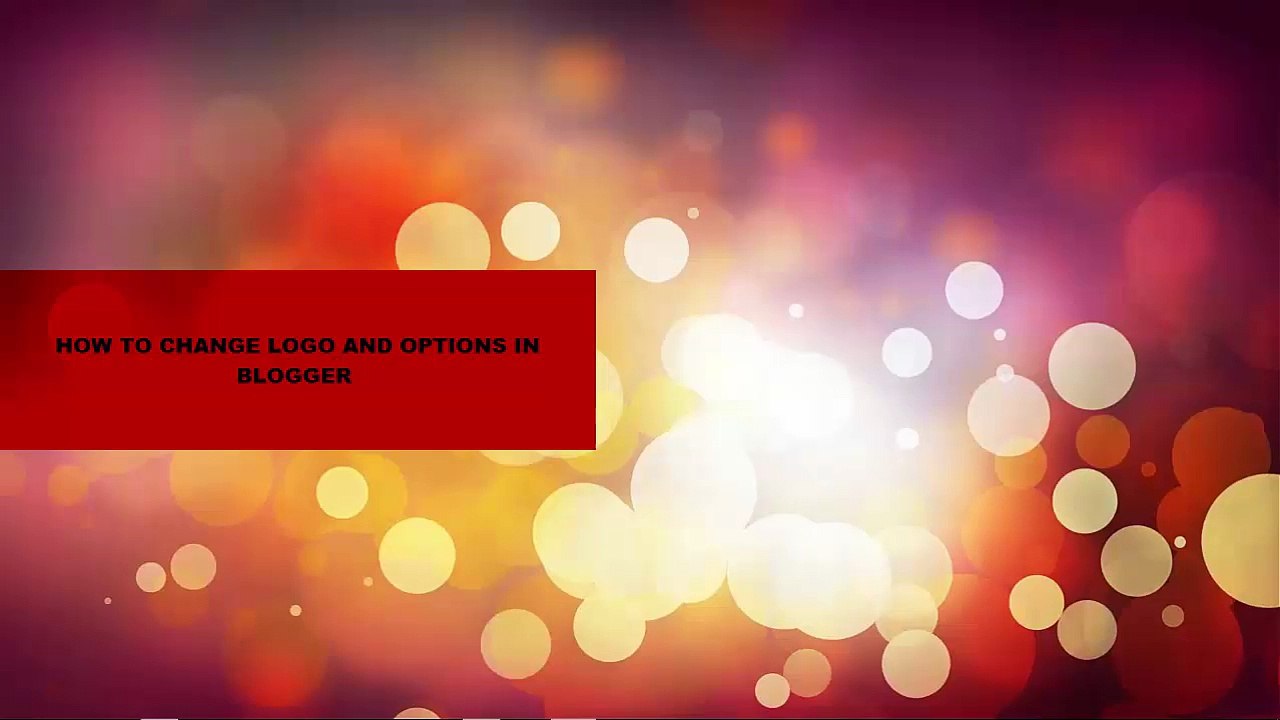 how to change logo and favicon in blogger