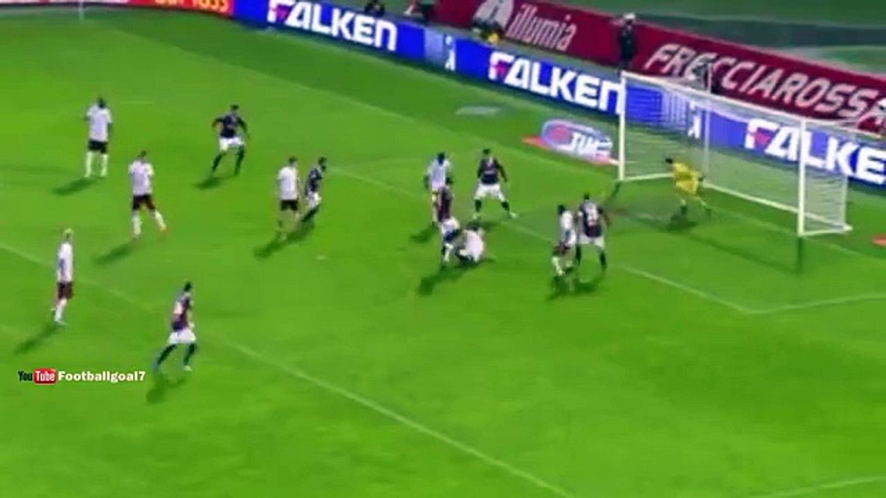 Adam Masina Goal - Bologna vs AS Roma 1-0 (Serie A 2015)
