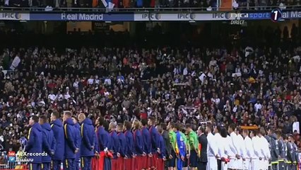 Moment of silence for PARIS victims Real Madrid vs Barcelona 2015