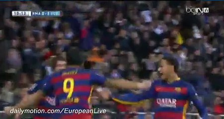 Goal Luis Suárez - Real Madrid 0-1 Barcelona - 21-11-2015