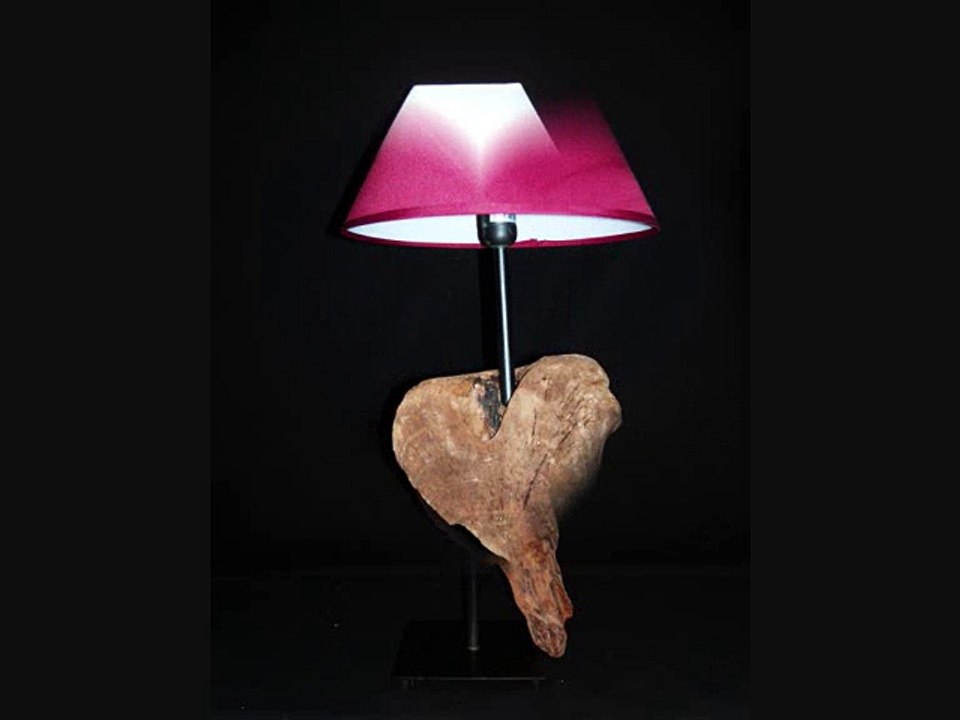 lampe en bois flotté Mai 2015