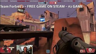 Team Fortress 2 - 2nd place top free game on steam by current players