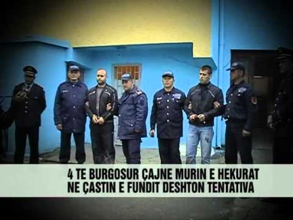 4 te dënuar ne Fushe Krujë tentojnë arratisjen  - Vizion Plus - News - Lajme