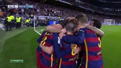 Neymar 39' goal Real Madrid	0-2	Barcelona 21/11/2015