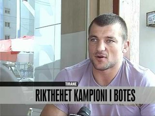 Rikthehet kampioni i botës, Elis Guri - Vizion Plus - News - Lajme