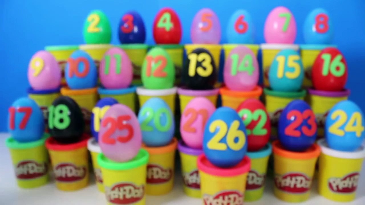 LEARN NUMBERS w/ SURPRISE EGGS Peppa Pig Mickey Mouse Minnie Mpuse Masha and The Bear Surp